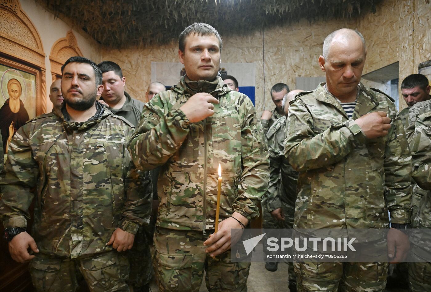 Russia Ukraine Military Operation Easter Service