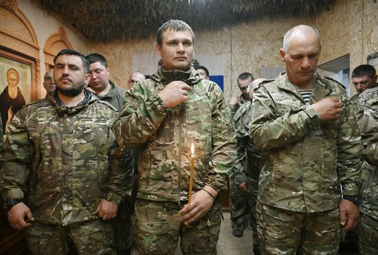 Russia Ukraine Military Operation Easter Service