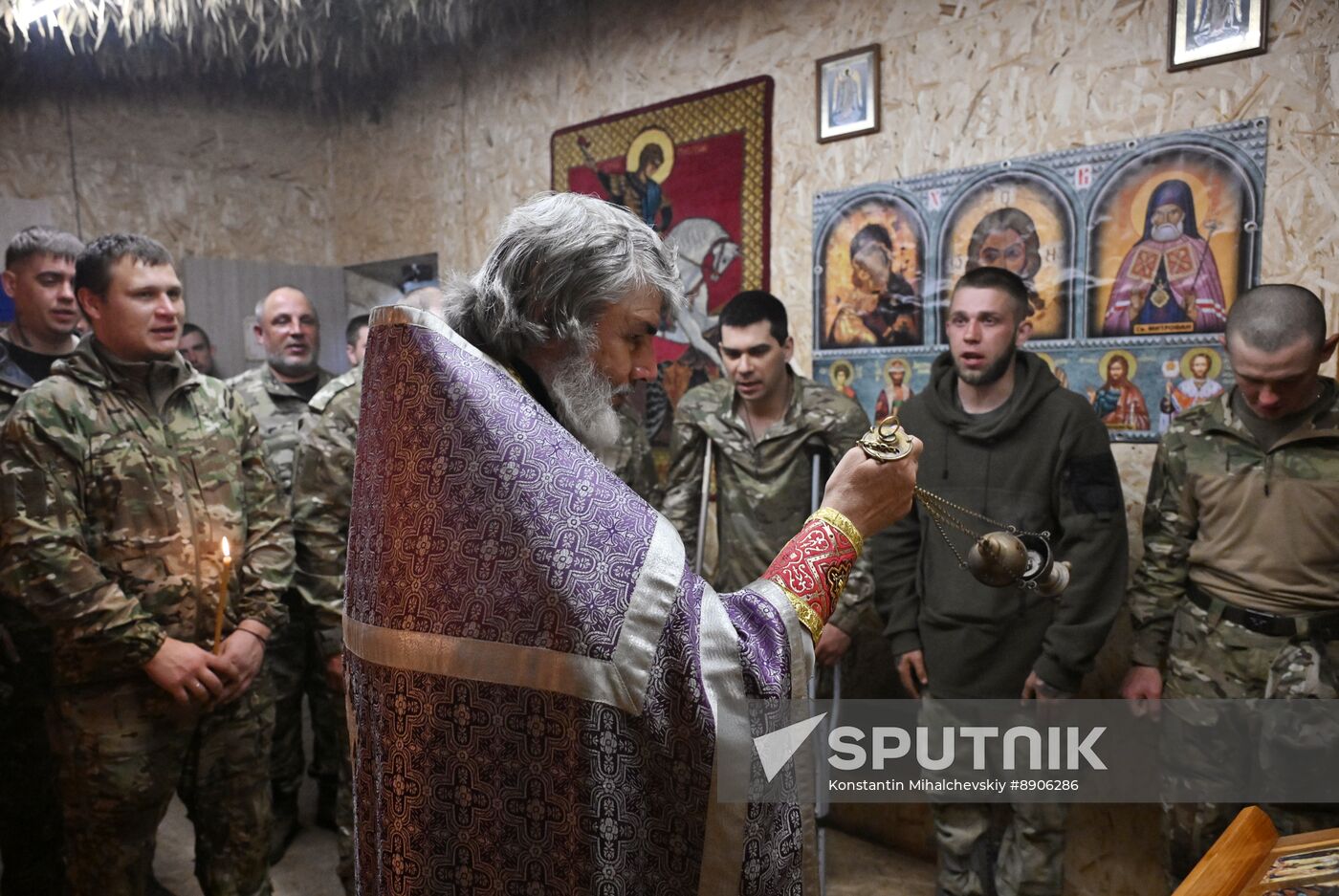 Russia Ukraine Military Operation Easter Service