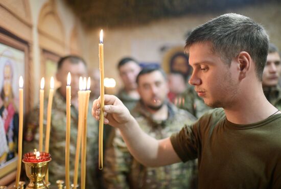 Russia Ukraine Military Operation Easter Service