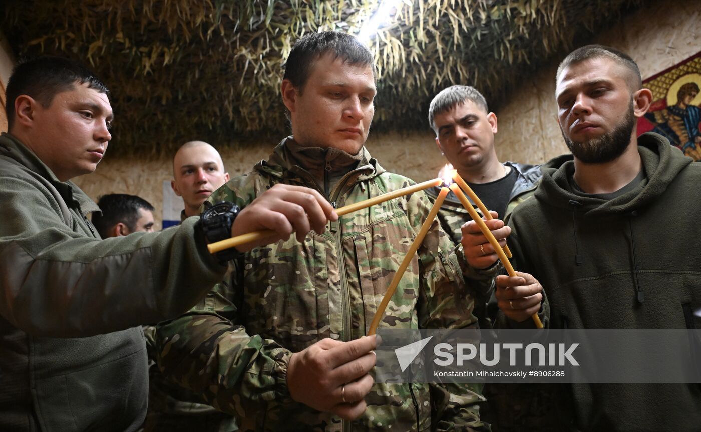 Russia Ukraine Military Operation Easter Service