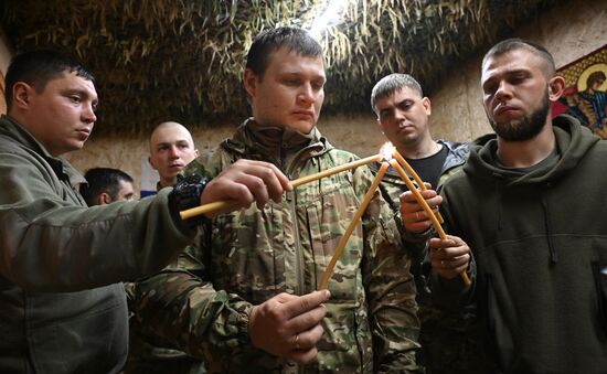 Russia Ukraine Military Operation Easter Service