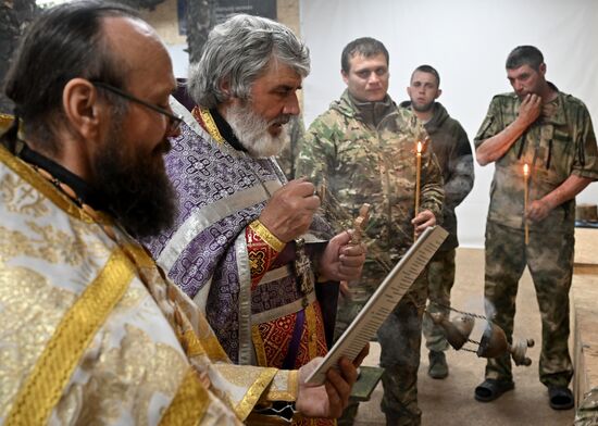 Russia Ukraine Military Operation Easter Service