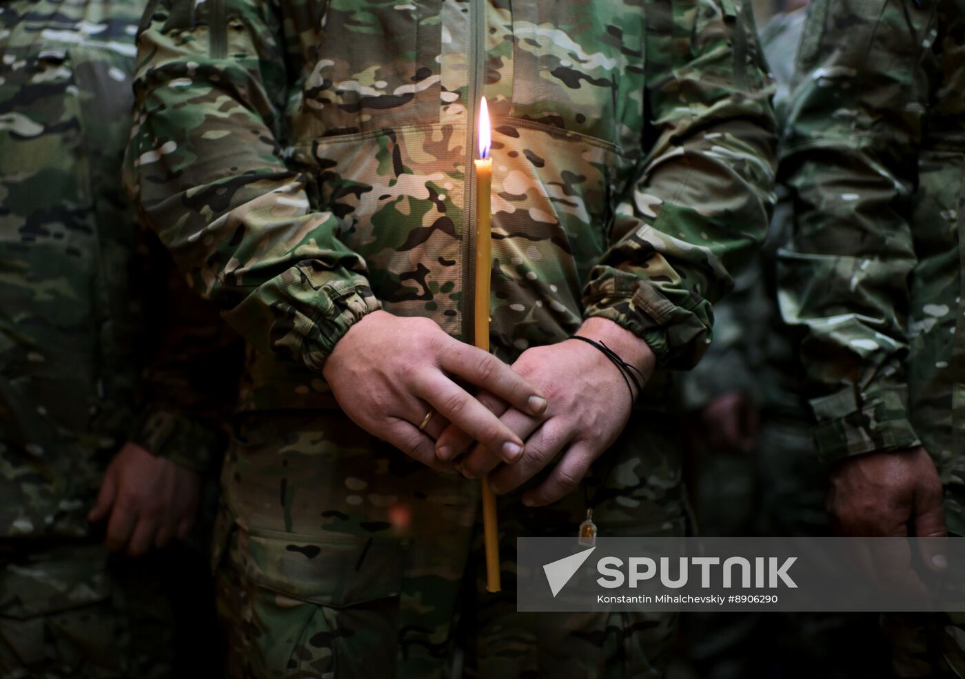 Russia Ukraine Military Operation Easter Service
