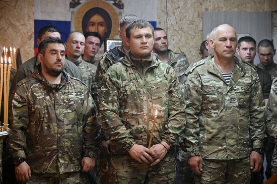 Russia Ukraine Military Operation Easter Service