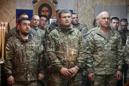Russia Ukraine Military Operation Easter Service