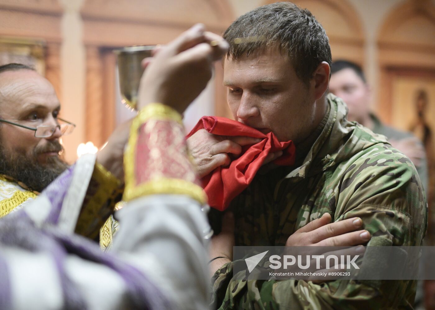 Russia Ukraine Military Operation Easter Service