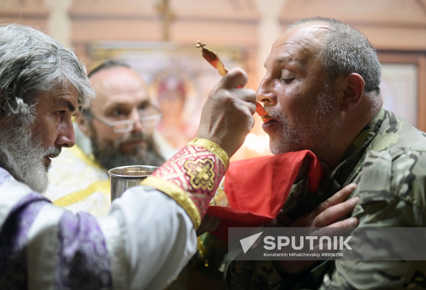 Russia Ukraine Military Operation Easter Service