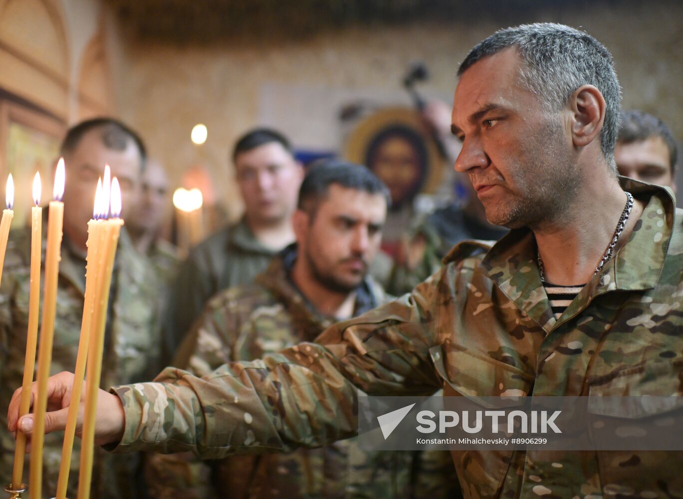 Russia Ukraine Military Operation Easter Service