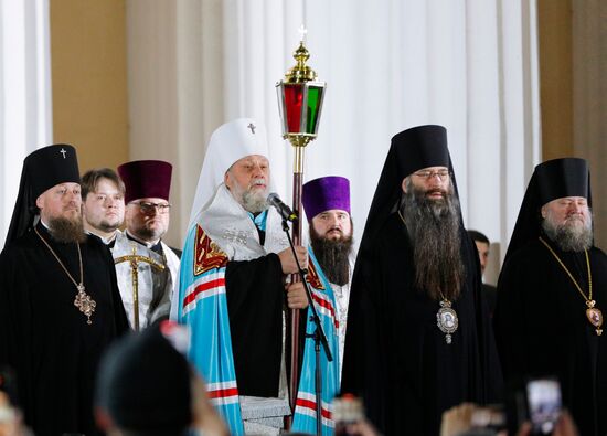 Moldova Religion Orthodox Easter Holy Fire