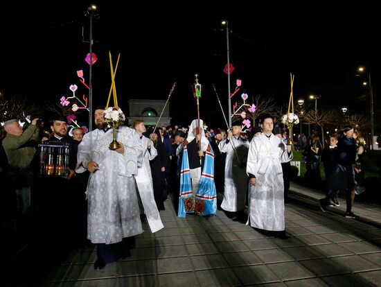 Moldova Religion Orthodox Easter Holy Fire