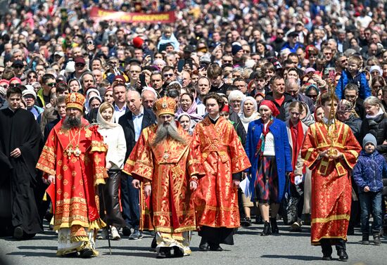 Russia Religion Orthodox Easter Celebrations