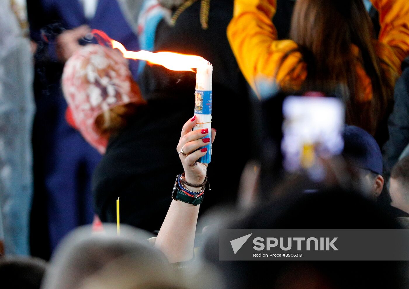Moldova Religion Orthodox Easter Holy Fire