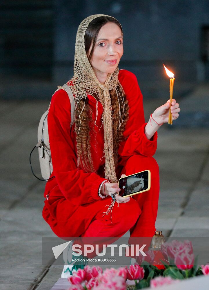 Moldova Religion Orthodox Easter Holy Fire