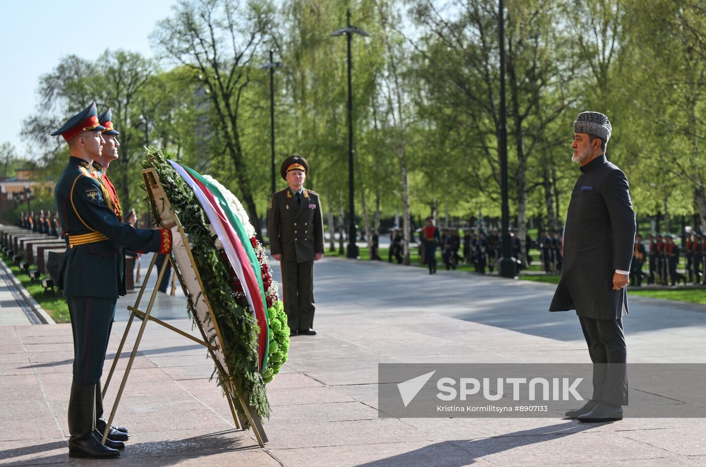 Russia Oman Wreath Laying