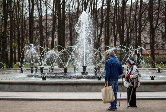 Russia Fountain Season
