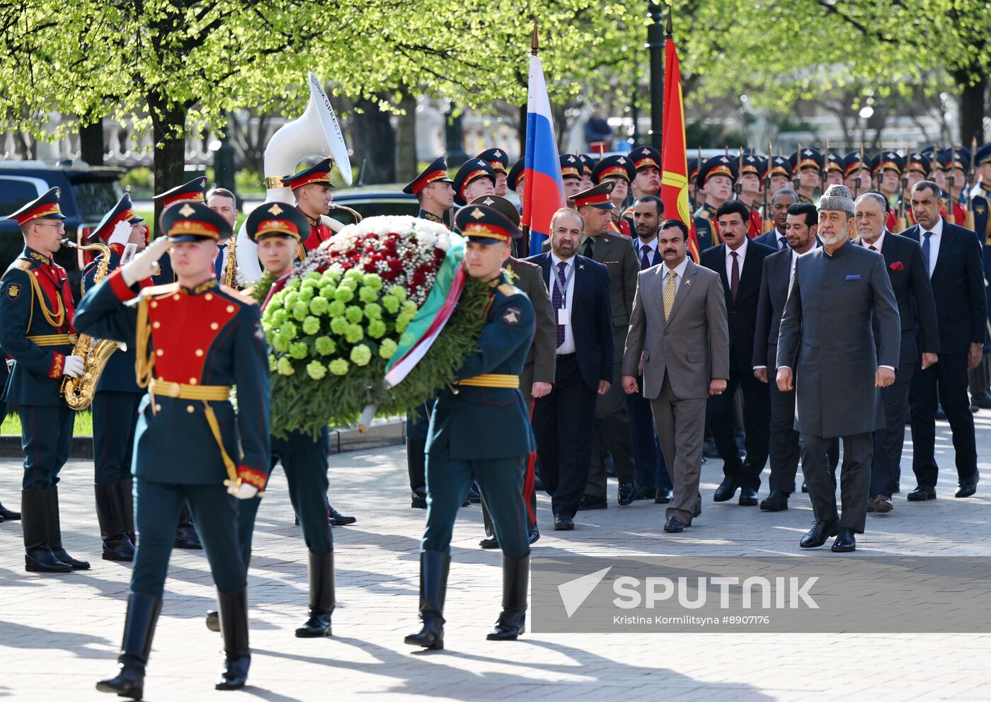 Russia Oman Wreath Laying