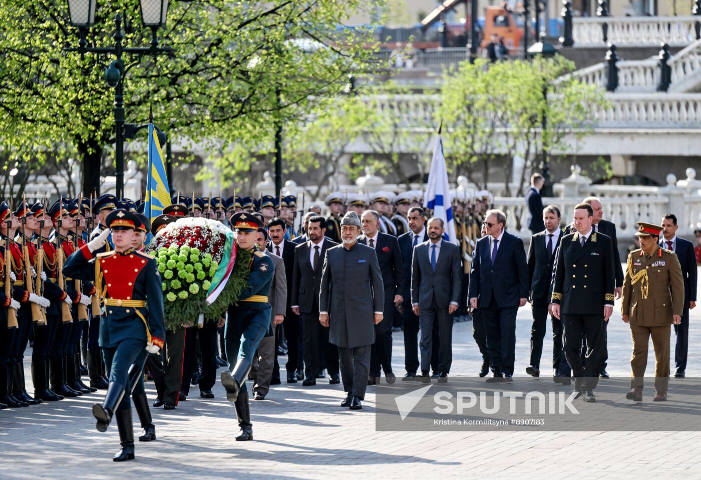 Russia Oman Wreath Laying