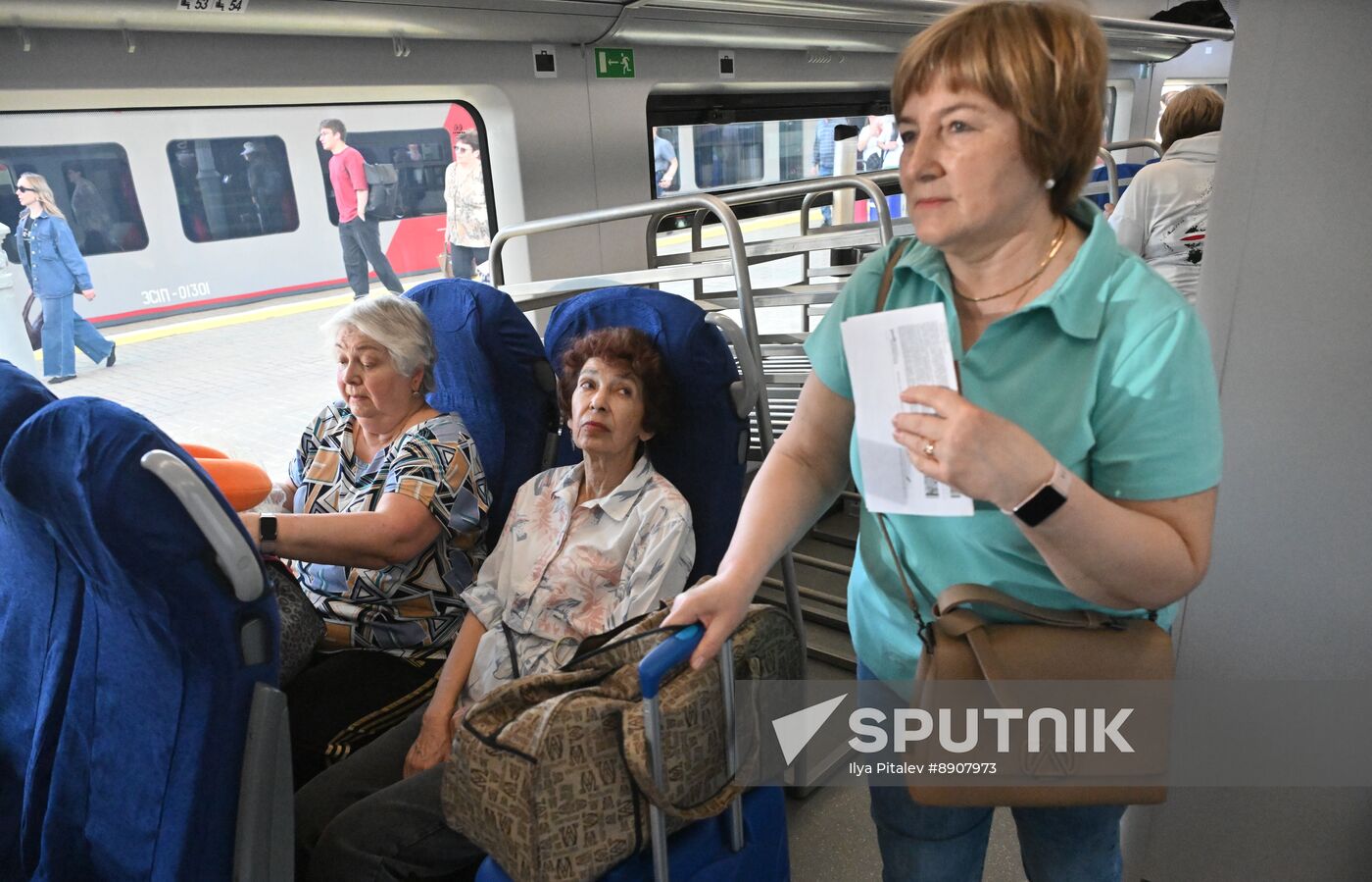 Russia Belarus Themed Railway Train