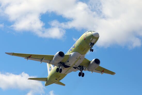 Russia New SSJ Passenger Jet Tests