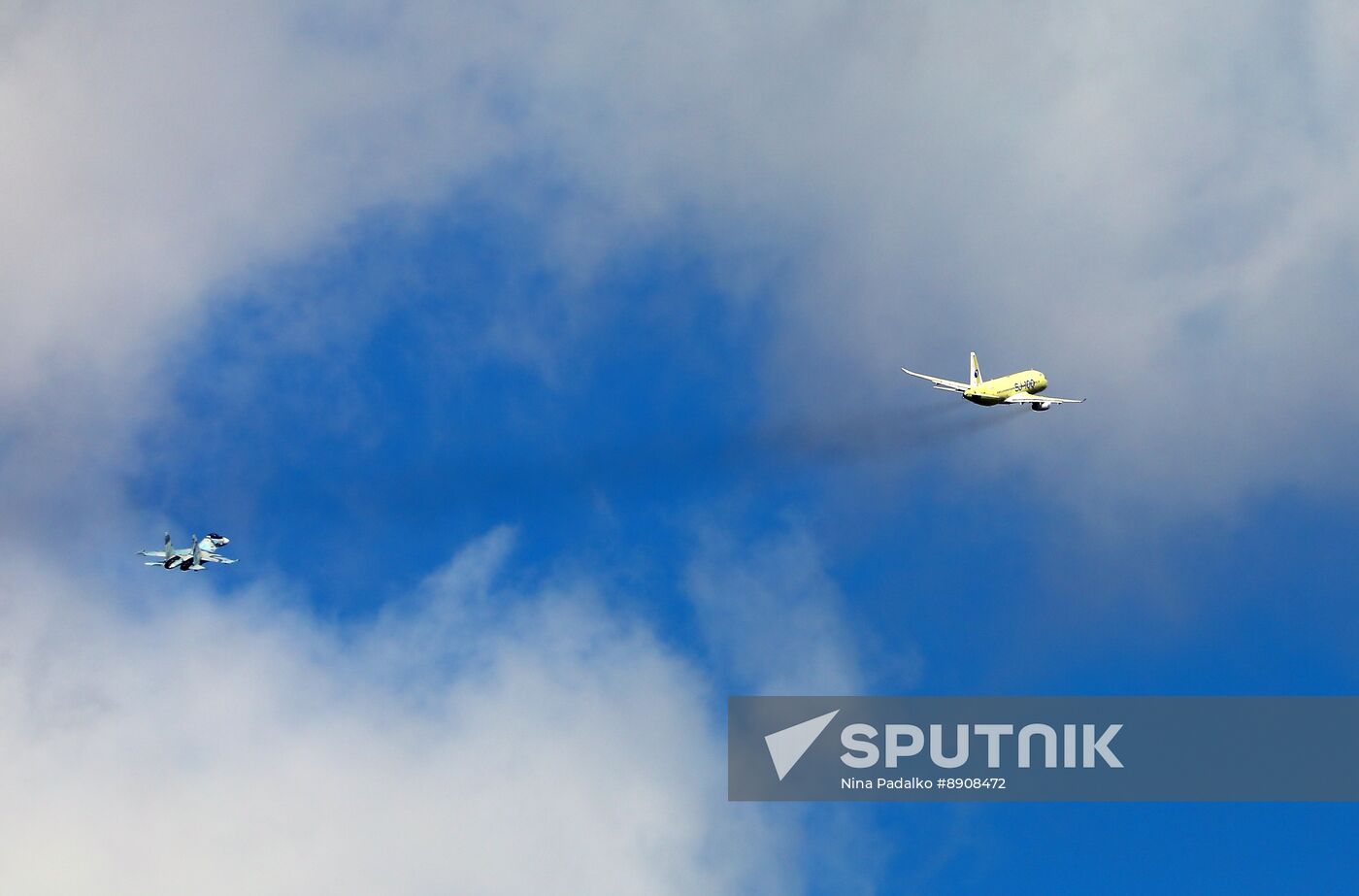 Russia New SSJ Passenger Jet Tests