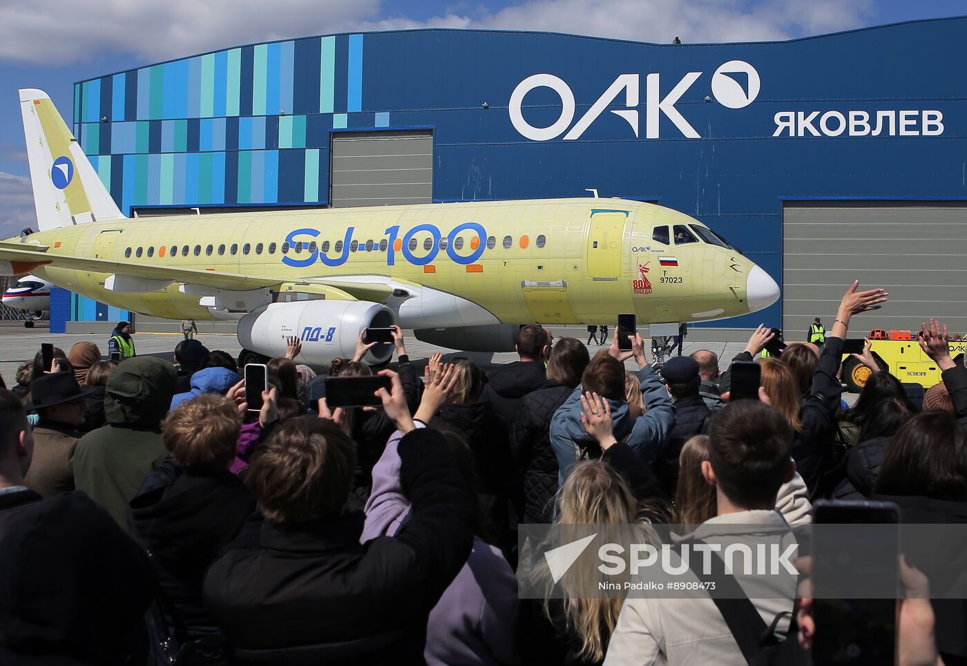 Russia New SSJ Passenger Jet Tests