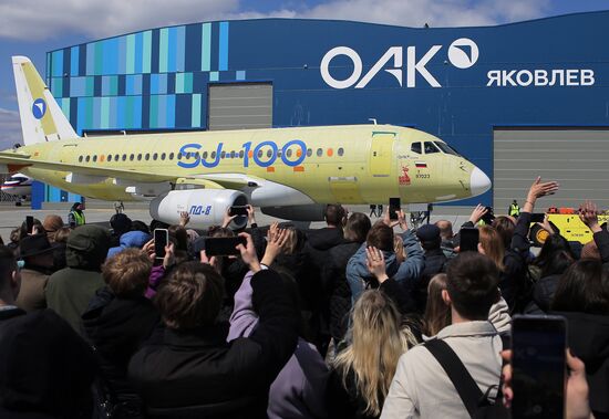 Russia New SSJ Passenger Jet Tests
