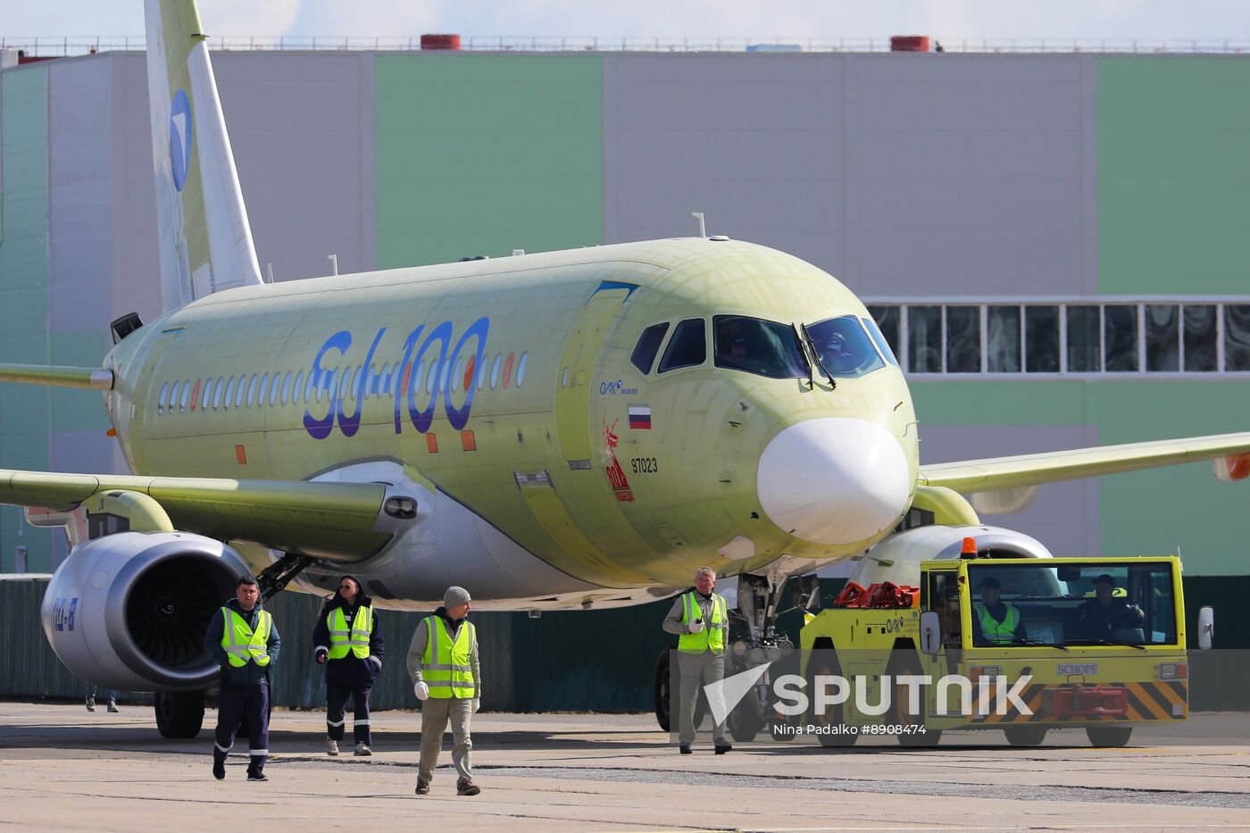 Russia New SSJ Passenger Jet Tests