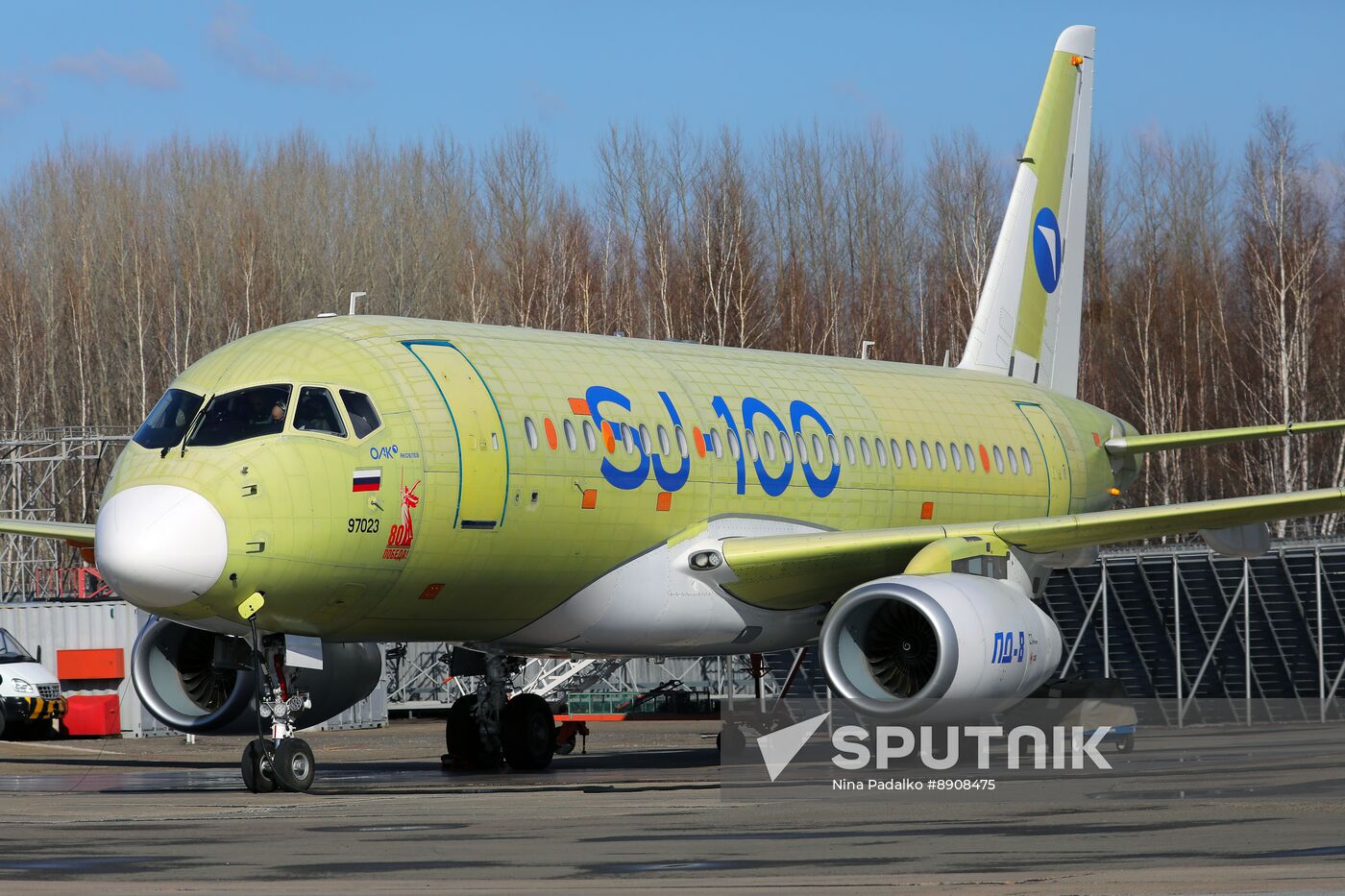 Russia New SSJ Passenger Jet Tests