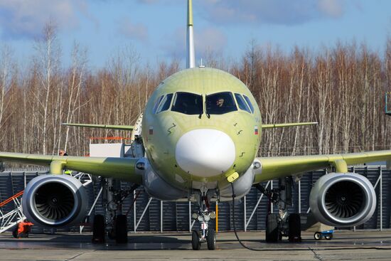 Russia New SSJ Passenger Jet Tests