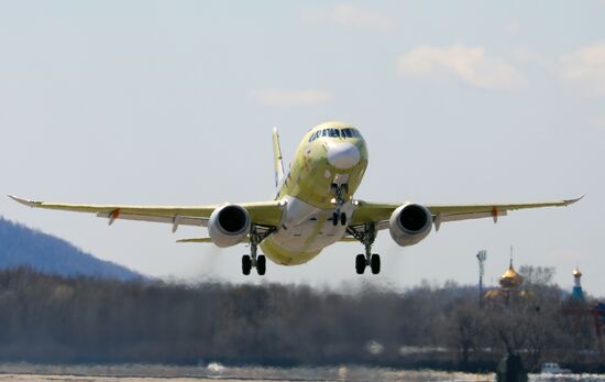 Russia New SSJ Passenger Jet Tests