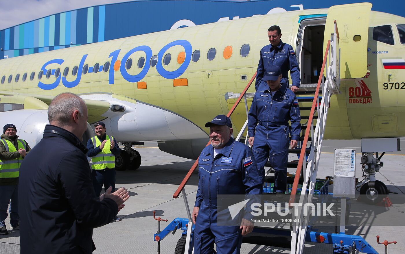 Russia New SSJ Passenger Jet Tests