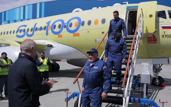 Russia New SSJ Passenger Jet Tests