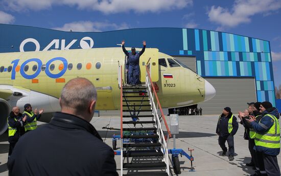Russia New SSJ Passenger Jet Tests