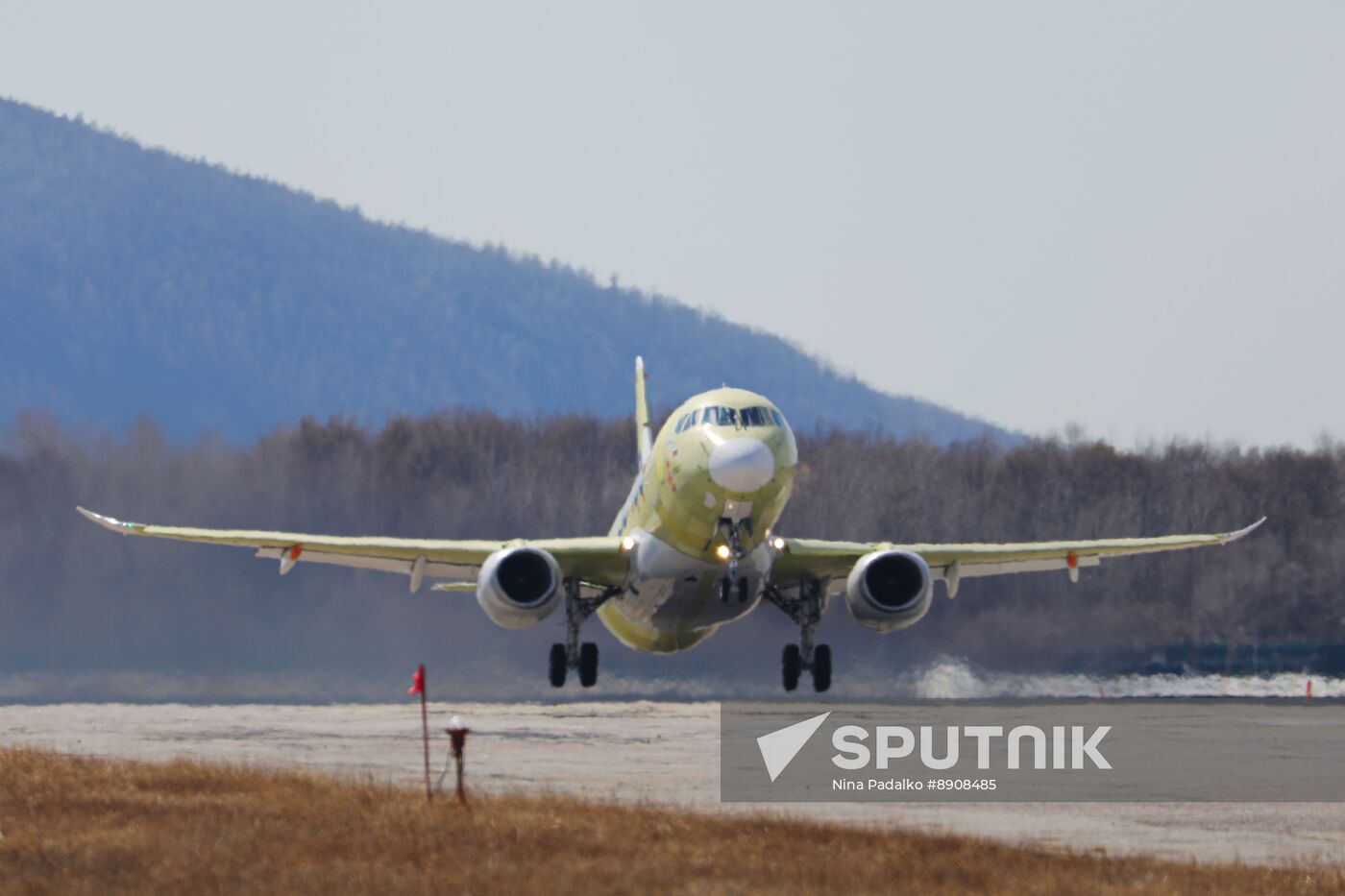 Russia New SSJ Passenger Jet Tests