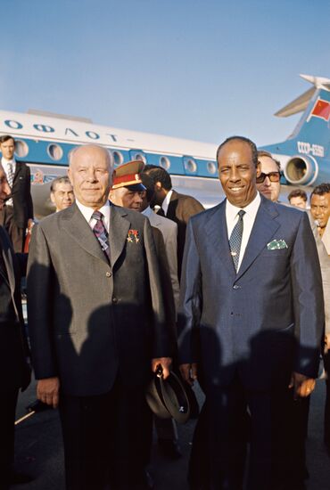 Nikolai Podgorny visits Somalia