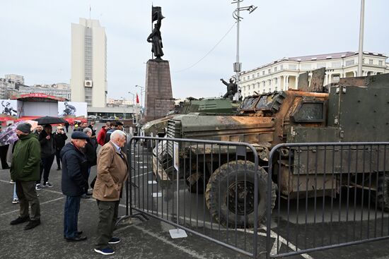 Russia Ukraine Captured Military Equipment Exhibition