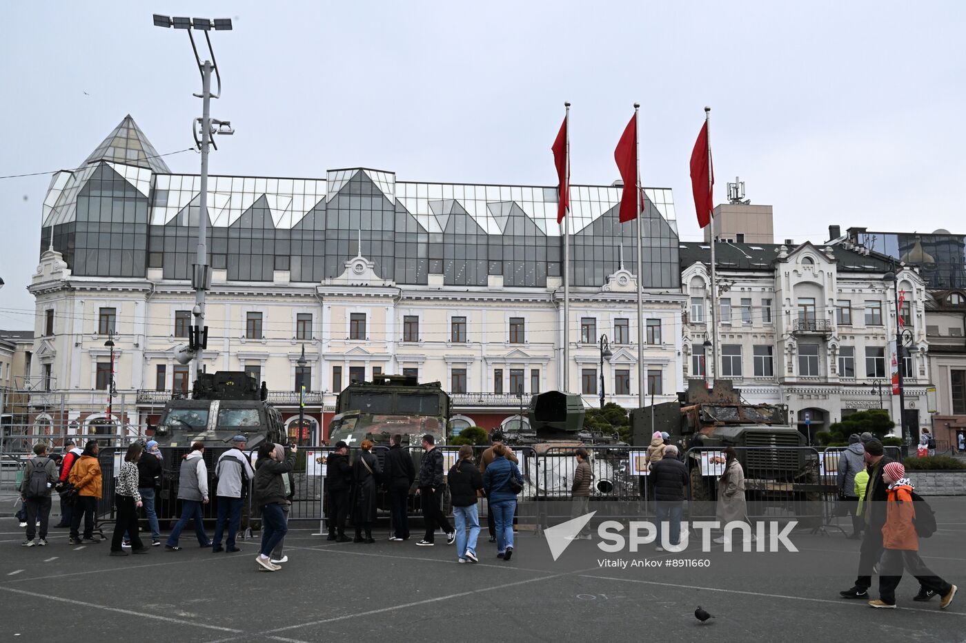 Russia Ukraine Captured Military Equipment Exhibition