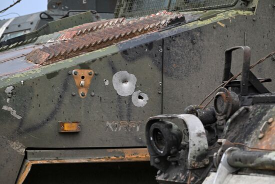 Russia Ukraine Captured Military Equipment Exhibition