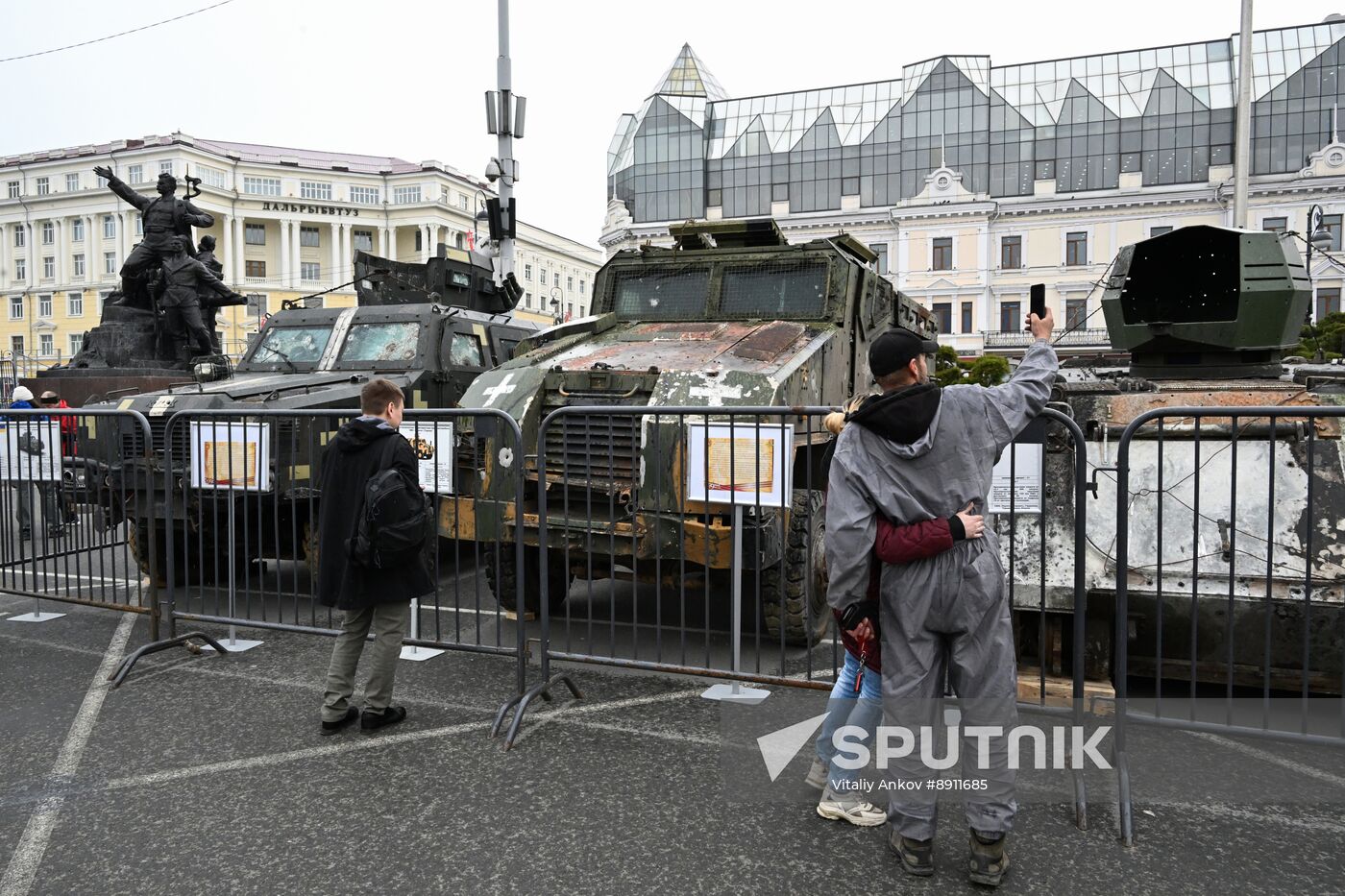 Russia Ukraine Captured Military Equipment Exhibition