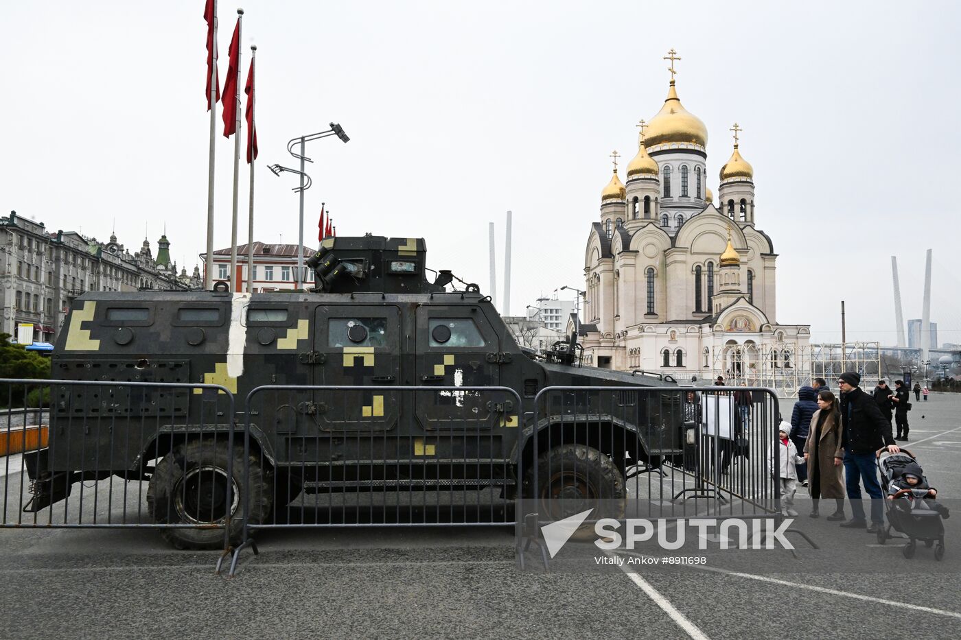 Russia Ukraine Captured Military Equipment Exhibition