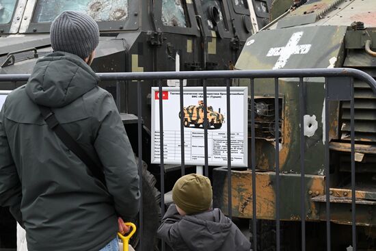 Russia Ukraine Captured Military Equipment Exhibition