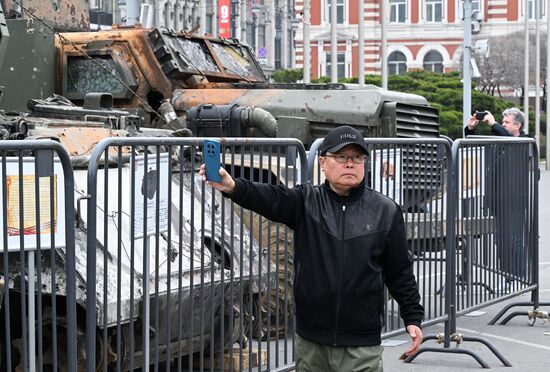 Russia Ukraine Captured Military Equipment Exhibition