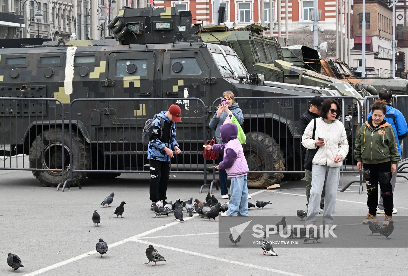 Russia Ukraine Captured Military Equipment Exhibition