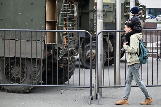 Russia Ukraine Captured Military Equipment Exhibition