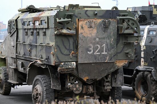 Russia Ukraine Captured Military Equipment Exhibition