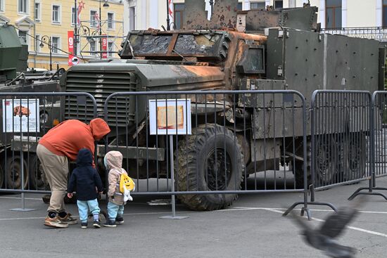 Russia Ukraine Captured Military Equipment Exhibition