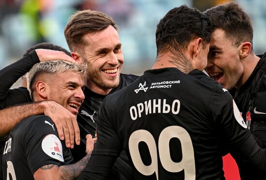 Russia Soccer Premier-League Khimki - Akron