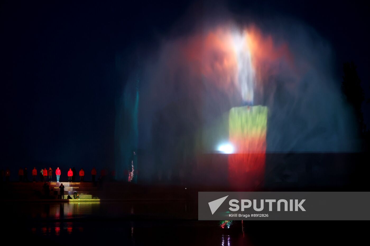 Russia WWII Victory Anniversary Light Installation