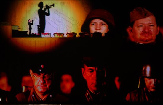 Russia WWII Victory Anniversary Light Installation